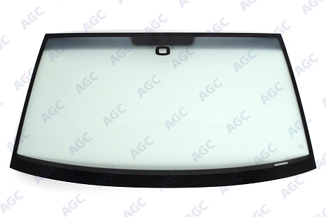 Фото NDG VOLKSWAGEN MULTIVAN/TRANSPORTER T5 2009- Стекло ветровое Зеленое/Серая полоса + Solar control -Место для ДД-VIN- Изм.ДД+шелк (Без молдинга)
