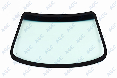 Фото MGC CHEVROLET AVEO 2006-2011/RAVON NEXIA R3 2015- Стекло ветровое Зеленое/Голубая полоса + Solar control