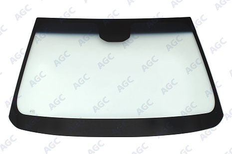Фото MGC CHEVROLET CRUZE 2009- Стекло ветровое Зеленое/Голубая полоса + Solar control +Изм.доп.оборуд