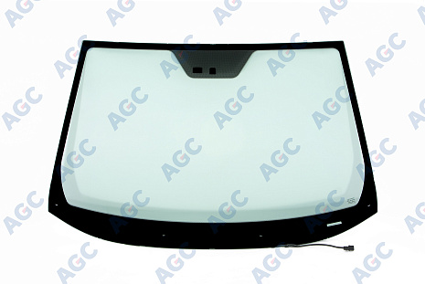 Фото MGC HYUNDAI iX35 2010- Стекло ветровое Зеленое -С обогревом зоны дворников-ДД-VIN- Изм.шелк