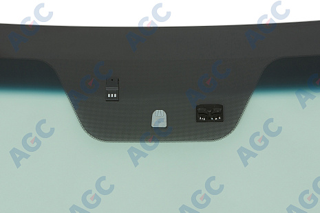 Фото MGC HYUNDAI i40 2011- Стекло ветровое Зеленое/Голубая полоса + Solar control -С обогревом зоны дворников-ДД-Датч.влажн-VIN