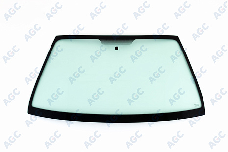 Фото MGC RENAULT CLIO/SYMBOL 1998- Стекло ветровое Зеленое - Solar control - Изм.шелк+Держ.зерк