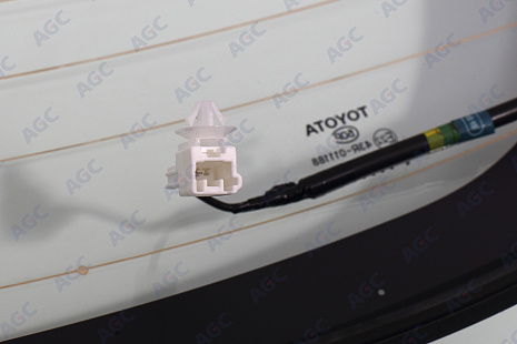Фото БОР TOYOTA RAV-4 IV 5D ВН 2013- Стекло заднее Зеленое - Solar Control -Инкапс