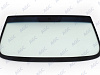 Фото БОР ВАЗ 2123/ CHEVROLET NIVA Стекло ветровое Зеленое Overtinted - ЗП - Кант - Держ.зерк