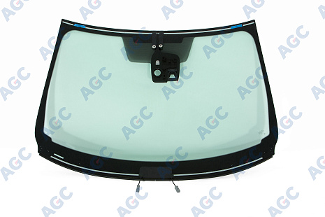 Фото MGC NISSAN QASHQAI P32S 2014-2018 Стекло ветровое Зеленое + Шумоизоляция -Кам-С полным обогревом-ДД-VIN-Инкапс