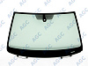 Фото MGC VOLKSWAGEN PASSAT CC 2012- Стекло ветровое Зеленое + Шумоизоляция -С полным обогревом-Изм.ДД-VIN-Доп.обор-Изм.шелк