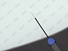 Фото NDG FORD FOCUS III 2011- Стекло ветровое Зеленое - Solar control -С полным обогревом-VIN-Изм.шелк (Без молдинга)