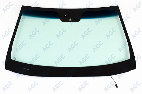 Фото MGC HYUNDAI SANTA FE 2012-2018 Стекло ветровое Зеленое/Голубая полоса + Шумоизоляция -С обогревом зоны дворников -ДД-Датч.влажн-VIN