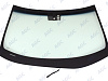 Фото AGC LEXUS ES 200/250 VI/300H/350 VI 2013-Стекло ветровое Зеленое/Голубая полоса- ДД- С обогревом зоны дворников-VIN