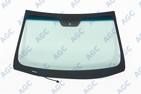 Фото MGC HYUNDAI i40 2011- Стекло ветровое Зеленое/Голубая полоса -С обогревом зоны дворников-VIN