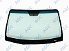 Фото MGC HYUNDAI SANTA FE 2010- Стекло ветровое Зеленое/Голубая полоса + Solar control -С обогревом зоны дворников-VIN- Изм.держ.зерк
