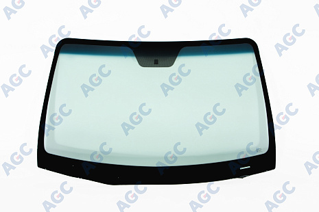 Фото MGC HYUNDAI SANTA FE 2010- Стекло ветровое Зеленое/Голубая полоса + Solar control -С обогревом зоны дворников-VIN- Изм.держ.зерк