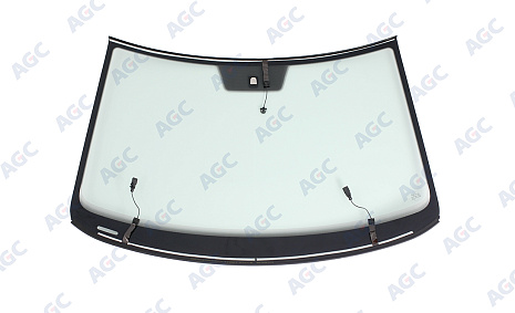 Фото MGC VOLKSWAGEN POLO V 4D СЕД 2009- Стекло ветровое Зеленое - Solar control -С полным обогревом-VIN-Доп.обор-Изм.шелк