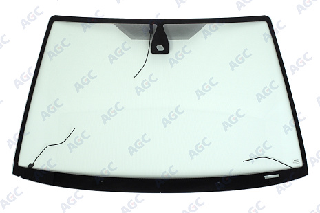 Фото MGC БЕЗ РГ! FORD FOCUS C-MAX 2007- Стекло ветровое Зеленое - Solar Control -С полным Обогревом-Шелк.под ДД-VIN- Изм.шелк (без молдинга)