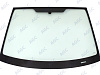 Фото MGC FORD FIESTA V 2002-2008 Стекло ветровое Зеленое - Solar control -VIN