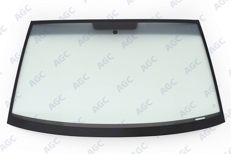 Фото NDG VOLKSWAGEN MULTIVAN/TRANSPORTER T5 2003- Стекло ветровое Зеленое/Серая полоса + Solar control - Ант -VIN- Изм.шелк (Без молдинга)