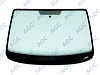 Фото MGC VOLKSWAGEN CADDY 2010- Стекло ветровое Зеленое - Solar control -VIN-Инкапс- Изм.шелк