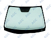 Фото MGC KIA CEED 2010- Стекло ветровое Зеленое -С обогревом зоны дворников-VIN- Изм.шелк