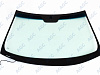 Фото MGC HYUNDAI SONATA 2005- Стекло ветровое Зеленое/Голубая полоса -С обогревом зоны дворников-VIN