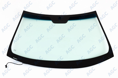 Фото MGC HYUNDAI SONATA 2005- Стекло ветровое Зеленое/Голубая полоса -С обогревом зоны дворников-VIN
