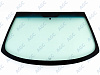 Фото MGC CHRYSLER SEBRING/VOLGA SIBER/DODGE STRATUS 2001-2010 Стекло ветровое Зеленое/Голубая полоса + Solar control