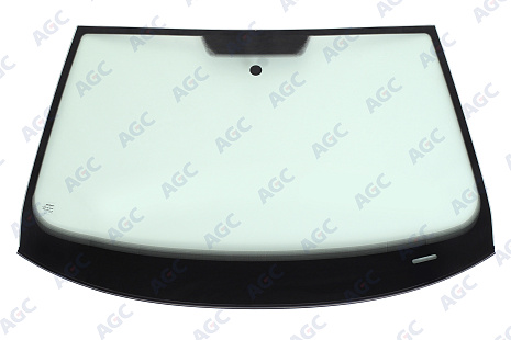 Фото NDG VOLKSWAGEN JETTA 2005- Стекло ветровое Зеленое - Solar Control -VIN-Нижний молдинг -Изм.полож.Держ.Зерк