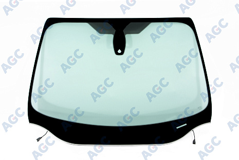 Фото MGC FORD FOCUS III 2011- Стекло ветровое Зеленое - Solar control -С полным обогревом-ДД-VIN-Доп.обор-Изм.шелк