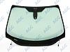 Фото MGC FORD FOCUS III 2011- Стекло ветровое Зеленое - Solar control -С полным обогревом-ДД-VIN-Доп.обор-Изм.шелк