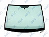 Фото MGC HYUNDAI iX20/KIA VENGA 2009- Стекло ветровое Зеленое - Solar control -С обогревом зоны дворников-VIN