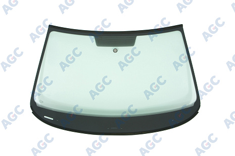 Фото Sisecam SKODA OCTAVIA A7 2013- Стекло ветровое Зеленое - Solar control -VIN-Верх.молд (Инкапс) + ниж.молд - Изм.шелк