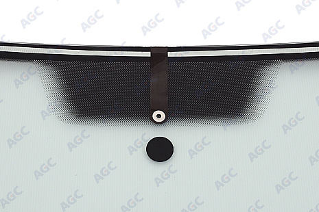 Фото NDG VOLKSWAGEN PASSAT B6 2005- Стекло ветровое Зеленое - Solar control -С полным обогревом-VIN (Без молдинга)