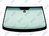 Фото MGC VOLKSWAGEN TOUAREG/PORSCHE CAYENNE 2007- Стекло ветровое Зеленое/Серая полоса + Solar control -ДД-VIN-Инкапс- Изм.шелк