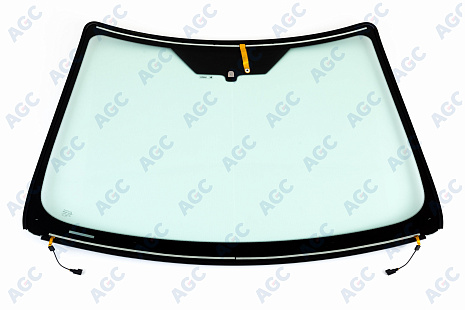 Фото MGC FORD FOCUS II 2006- Стекло ветровое Зеленое - Solar control -С полным обогревом-VIN-Доп.обор