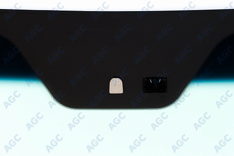 Фото MGC HYUNDAI iX55 2009- Стекло ветровое Зеленое/Голубая полоса + Solar control -С обогревом зоны дворников-ДД-VIN- Изм.шелк