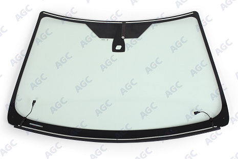 Фото NDG FORD FOCUS II 2004-2011 Стекло ветровое Зеленое - Solar Control -С полным Обогревом-Шелк.под ДД-VIN - Нижний молдинг