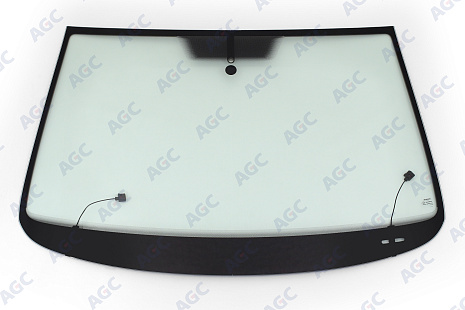 Фото NDG VOLKSWAGEN PASSAT B6 2005- Стекло ветровое Зеленое - Solar control -С полным обогревом-VIN (Без молдинга)