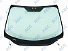 Фото MGC FORD FOCUS III 2011- Стекло ветровое Зеленое - Solar control -С полным обогревом-VIN-Доп.обор-Изм.шелк
