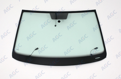Фото MGC VOLKSWAGEN POLO V 4D СЕД 2015- Стекло ветровое Зеленое - Solar control -С полным обогревом-VIN-Доп.обор