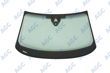 Фото MGC AUDI A3 2021- Стекло ветровое Зеленое/Серая полоса + Шумоизоляция - Кам - ДД - VIN -Инкапс