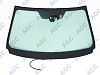 Фото MGC TOYOTA RAV-4 IV 2013- Стекло ветровое Зеленое + Шумоизоляция -Кам-С обогревом зоны дворников-ДД-Доп.обор