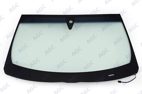 Фото NDG INFINITI FX (S51)/QX70 2008- Стекло ветровое Зеленое/Голубая полоса + Solar control -С обогревом зоны дворников-Место для ДД-VIN (без модинга)