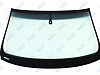 Фото MGC AUDI Q7 2005-2015 Стекло ветровое Зеленое/Серая полоса + Solar control -ДД-VIN-Инкапс