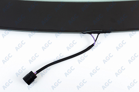 Фото MGC CHEVROLET SPARK 2009-2016/RAVON R2 2016- Стекло ветровое Зеленое/Голубая полоса + Solar control -С обогревом зоны дворников-VIN