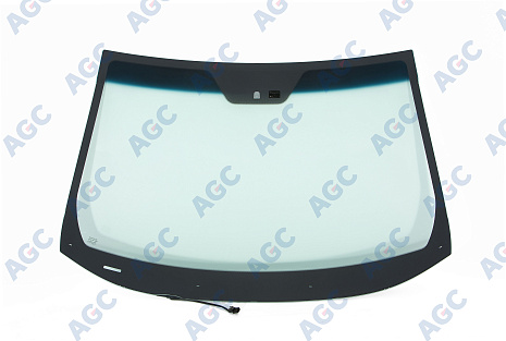 Фото MGC HYUNDAI iX35 2013- Стекло ветровое Зеленое/Голубая полоса -С обогревом зоны дворников-ДД-VIN