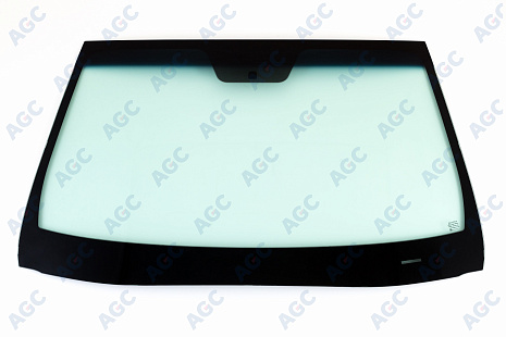 Фото MGC HYUNDAI SANTA FE 2012-2018 Стекло ветровое Зеленое/Голубая полоса + Шумоизоляция -VIN