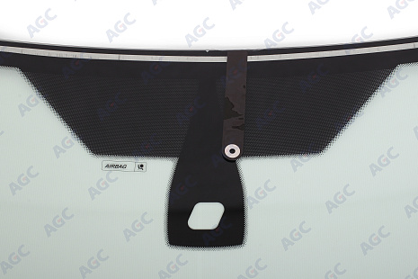 Фото NDG FORD FOCUS II 2004-2011 Стекло ветровое Зеленое - Solar Control -С полным Обогревом-Шелк.под ДД-VIN - Нижний молдинг