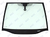 Фото NDG OPEL ZAFIRA 2005- Стекло ветровое Зеленое - Solar Control -Место под ДД-VIN- Изм.шелк (б/молдинга)