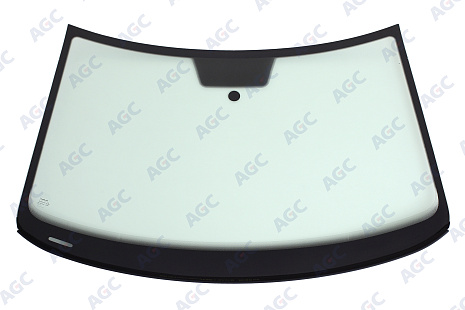 Фото NDG VOLKSWAGEN POLO V 4D СЕД/3D/5D ХБ 2015- Стекло ветровое Зеленое - Solar Control -VIN - Нижний молдинг