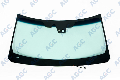 Фото AGC NISSAN PATROL Y62/ INFINITI QX56 2010- Стекло ветровое Зеленое/Голубая полоса -Кам -С обогревом зоны дворников-ДД-VIN