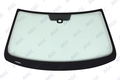 Фото NDG VOLKSWAGEN JETTA 2011- Стекло ветровое Зеленое - Solar control -Место для ДД-VIN-Из.разм (без модинга)